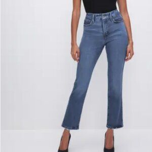 New With Tag Good American Good Legs Straight Jeans